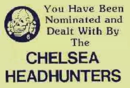 chelsea headhunters calling card 1985 