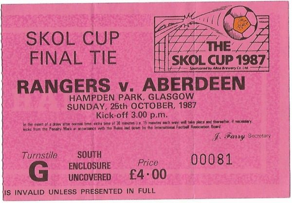 Skol Cup Final 1987