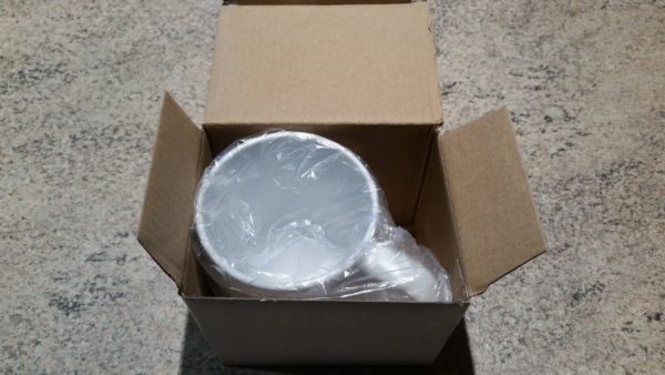 ceramic mug in packaging